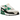 Nike Air Max 90 Malachite sneakers set fra siden med hvid overdel, grå ruskindspaneler, grønne detaljer og synlig Air-enhed i mellemsålen.