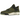 Air Jordan 4 Retro SE Craft Medium Olive sneakers i vinklet profil med olivengrøn nubuck, ruskindspaneler og klassisk hvid mellemsål med synlig Air unit.