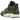 Air Jordan 4 Retro SE Craft Medium Olive sneakers i sideprofil med olivenfarvet overdel, detaljer i ruskind og synlig Air-enhed i hælen.