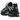Nike Air Max Plus Utility Black College Grey Volt sneakers i profil med synlig Air-dæmpning, sort mesh-overdel og neon-gule detaljer.