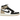Air Jordan 1 Retro High OG Latte sneakers sideprofil i en kombination af cremefarvet, sort og brun læder med en hvid mellemsål og brunt snørebånd