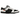 Nike SB Dunk Low TIGHTBOOTH sneakers set fra siden med sort og hvid tekstureret overdel, orange detaljer og sort ydersål