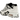 Nike Air Max Plus Drift White Black Metallic Silver sneakers i en stilfuld vinklet profil med hvide detaljer, sort TPU-bur og sølvfarvede accenter.