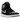 Air Jordan 1 Retro High OG Satin Shadow sneakers i profil med grå satindetaljer på hæl og tå samt klassisk sort læder og hvid mellemsål