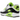 Nike Air Max 90 Gore-Tex Summit White Volt Black Cool Grey sneakers set fra siden med hvide Gore-Tex detaljer og lysende grønne accenter
