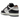 Nike SB Dunk Low HUF San Francisco sneakers i profil, viser sort læder, grå overlays, HUF-detaljer og en hvid sål