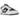 Nike SB Dunk Low HUF New York City sneakers set fra siden med hvid og marineblå læderoverdel, gråt Nike Swoosh og broderet NYC logo på tåen.