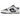 Nike SB Dunk Low HUF New York City sneakers i vinklet profil med hvid læderoverdel, navyblå detaljer, broderet New York-tekst og hvid mellemsål