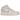 Air Jordan 1 Mid Pink Wash sneakers i sideprofil med pink overdel, hvid mellemsål, sort swoosh-logo og klassisk snørelukning.