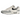 Nike Air Max 1 Platinum Tint Dark Obsidian sneakers set fra siden med en lysegrå mesh-overdel, mørkeblåt Swoosh og en hvid mellemsål.