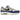 Nike Air Max 1 Deep Royal Blue sneakers set fra siden med hvid overdel, kongeblå ruskindspartier, grå detaljer og synlig Air-enhed i sålen