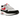 Nike Air Max 1 Chili 2.0 sneakers set fra siden med hvid overdel, grå mudguard, sort swoosh og rød detalje ved snørebåndet