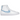 Nike Blazer Mid 77 Blue Gingham sneakers i en klassisk sideprofil med hvid læderoverdel, blåt ternet mønster og en tydelig hvid Nike Swoosh-detalje.