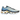 Nike Air Max Plus University Blue Topaz Gold sneakers, sideprofil med lyseblå overdel, gyldne accenter og den ikoniske sorte gummisål.