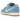 Nike SB Dunk Low Pro University Blue Gum sneakers sideprofil med lysblå ruskindsoverdel, hvidt swoosh og brun gummisål