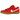 Nike SB Dunk Low University Red Gum sneakers i sideprofil med rød overdel, hvide snørebånd, hvidt swoosh og brun gummisål