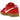 Nike SB Dunk Low University Red Gum sneakers i en vinklet visning med rød overdel, hvidt swoosh-logo og en klassisk brun gummisål