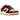 Nike Dunk Low LX Dark Team Red Croc sneakers set fra siden med rød croco-læder tekstur, hvid mellemsål og rød swoosh-detalje