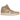 Air Jordan 1 Mid SE Legend Light Brown sneakers i en vinklet visning med beige læderpaneler, hvide snørebånd og et klassisk brunt Nike-logo.