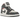 Air Jordan 1 Mid SE Floral sneakers i sideprofil med sort læderoverdel, grå nuancer og broderede blomsterdetaljer samt hvid mellemsål