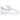 Nike Air Force 1 Low 07 White Ghost sneakers i vinklet profil med hvid læderoverdel, grå Swoosh-detaljer og en klassisk tyk hvid sål