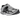 Nike Zoom Vomero 5 Metallic Silver Black sneakers i en vinklet profil med detaljeret sølvfarvet mesh-overdel og sort Nike Swoosh på siden