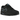 Nike Air Max 90 Black University Blue sneakers set fra siden med sort overdel, lyseblå detaljer og synlig Air-enhed i den hvide mellemsål.
