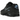 Nike Air Max 90 Black University Blue sneakers i sideprofil med sort læderoverdel, blå swoosh-detaljer og en klassisk Air-mellemsål.