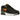 Nike Air Max 90 Spray Paint Swoosh Black University Gold sneakers sideprofil med sort læderoverdel, gult spraymalet swoosh og synlig Air-enhed