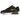 Nike Air Max 90 Spray Paint Swoosh Black University Gold sneakers i sideprofil med gult spraymønstret swoosh, sort overdel og hvid mellemsål