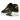 Nike Air Max 90 Spray Paint Swoosh Black University Gold sneakers i profil med spraymalet swoosh, sort mesh-overdel og synlig Air-enhed