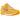 Nike Zoom Vomero 5 Yellow Ochre sneakers i vinklet profil med gul mesh og læderpaneler, detaljeret snøring og en let dæmpet gummisål