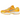 Nike Zoom Vomero 5 Yellow Ochre sneakers i sideprofil, der viser den gule overdel, mesh-detaljer, det sølvfarvede Swoosh-logo og den støddæmpende sål