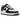 Nike Air Force 1 Low QS Terror Squad Blackout sneakers i profil med hvid læderoverdel, sorte overlays og klassisk Air-sål.