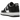 Nike Air Force 1 Low QS Terror Squad Blackout sneakers i profil med hvid læderoverdel, sorte detaljer og broderet TS-logo ved hælen.