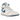 Air Jordan 1 Mid SE Industrial Blue sneakers i vinklet profil med hvid og blå læderoverdel, klassisk perforeret tåboks og hvidt mellemsål-design