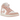 Air Jordan 1 Mid SE Legend Pink sneakers i en skrå profil, der viser en hvid læderbase, lyserøde overlejringer og det ikoniske sorte Swoosh-logo.