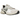Nike V2K Run Summit White Light Orewood Brown sneakers i vinklet profil med cremehvid mesh, metalliske detaljer og tyk komfortabel mellemsål