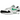 Nike Air Max 1 White Black Stadium Green sneakers i en vinklet profilvisning med grønne accenter, hvid overdel og synlig Air-enhed
