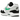 Nike Air Max 1 White Black Stadium Green sneakers i en vinklet profilvisning med hvid mesh, sorte detaljer og den ikoniske grønne mudguard.