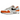Nike Air Max 1 Monarch sneakers i en sideprofil med hvid mesh, læderdetaljer i orange og brun, samt den klassiske synlige Air-enhed i sålen.