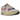 Nike Air Max 1 Tan Lines sneakers i en angled view, fremhæver en kombination af brune ruskindsoverlays og en beige mesh-overdel med hvid mellemsål.