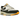 Nike Air Max 1 Athletic Department University Gold sneakers i sideprofil med hvid base, guldfarvede detaljer, tekstil-mesh og synlig Air-sål.