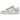 Nike Dunk Low Light Silver Corduroy sneakers i sideprofil med lysegråt tekstureret fløjlsdesign, hvid mellemsål og klassisk gummisål