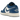 Air Jordan 1 Low SE Industrial Blue sneakers set fra siden med hvide og blå læderpaneler, perforeret tåboks og klassisk Wings-logo på hælen