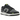 Nike Dunk Low Black Cool Grey Volt Mini Swoosh sneakers i en klassisk sideprofil, der viser sorte læderpaneler med neon-gule detaljer.