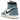 Air Jordan 1 Retro High OG Denim sneakers sideprofil med lysblå denim-overlays, hvidt læderunderlag og klassisk Nike Swoosh-logo i siden