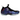 Nike Air Foamposite One Galaxy sneakers i vinkelret visning med flerfarvet kosmos-grafik, sort læderkant og gennemsigtig sål