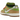 Nike SB Dunk Low Escargot sneakers i sideprofil med beige overdel, grøn swoosh og detaljer i ruskind samt en brun gummisål