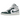 Air Jordan 1 Mid SE Oxidized Green sneakers set fra siden med grønne læderdetaljer, hvid base, sort swoosh og hvid sål